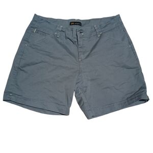 Lee Women's Slate Blue Flat Front Shorts